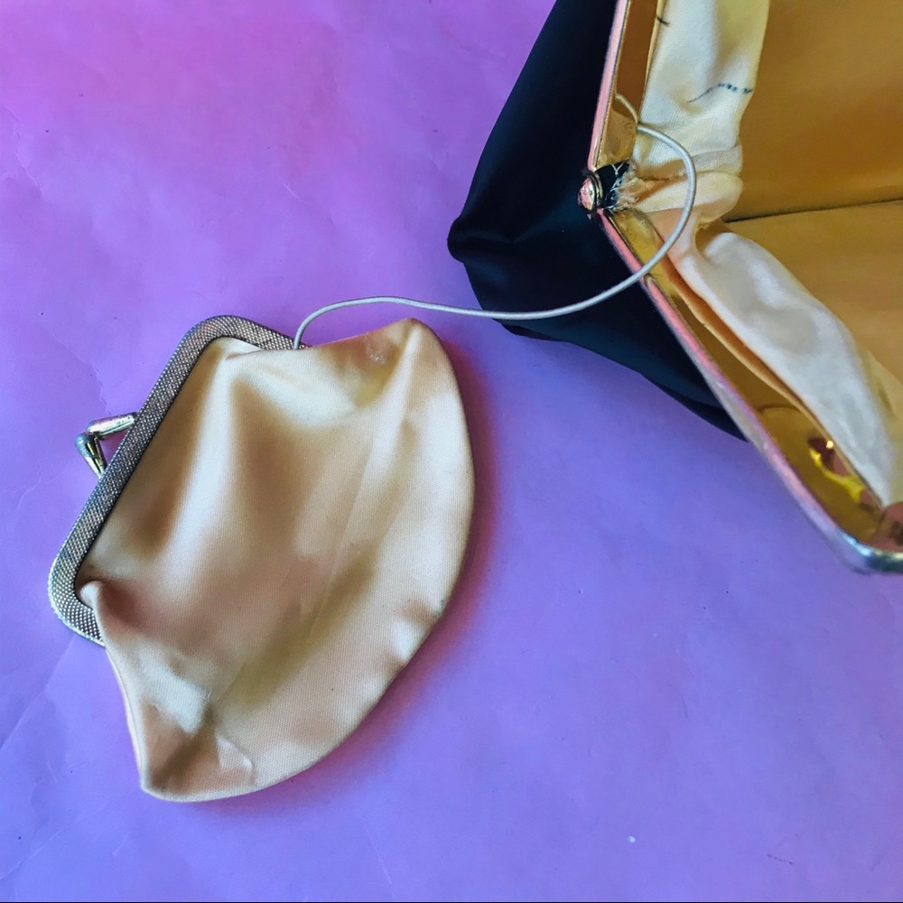 Vintage black/gold mini bag with coin purse - Picture 15 of 15